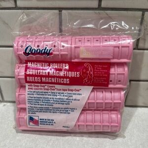 Goody Magnetic Rollers 8 jumbo rollers w/snap-over covers new in bag -22 Preowne